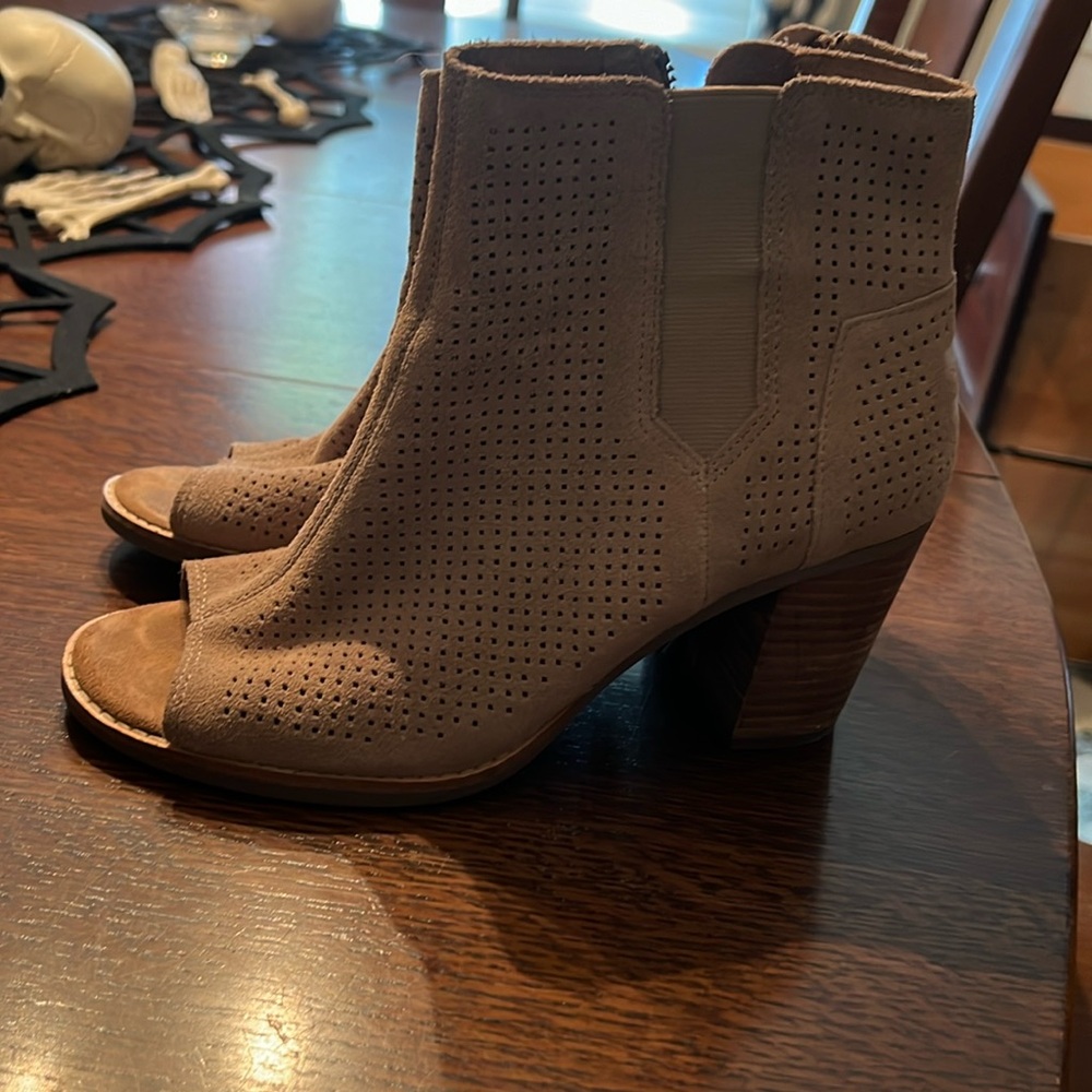 TOMS open toe bootie